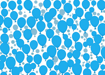 Fototapeta na wymiar abstract birthday festive background with balloons, happy birthday or event celebration wallpaper created with generative ai technology