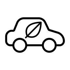 Eco car icon