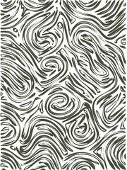 Abstract Seamless Zebra Wavy Lines Pattern Background