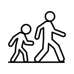 Human evolution icon