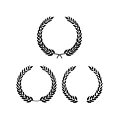 Laurel wreath, sports emblem, Icon Vector