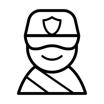 Traffic police icon