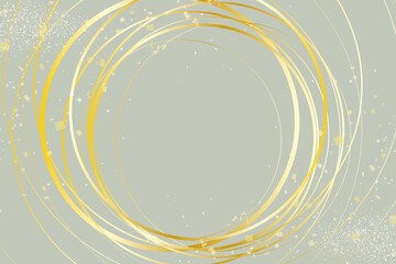 和風 ゴールドサークル カーキベージュ