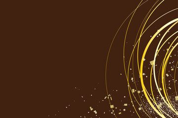 和風 ゴールドサークル ブラウン