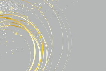 和風 ゴールドサークル グレー