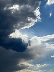 blue sky with clouds