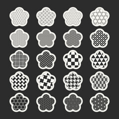 和柄シールアイコン（梅）