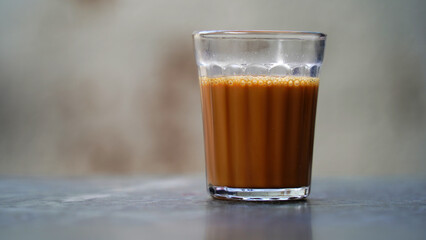 Fresh Milk Tea, Black tea Chai traditional beverage.  Tea good in winter for immunity boosting. The Time of Tea Break.