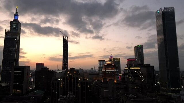 The view of Taipei city.