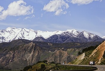 mountain road in the mountains