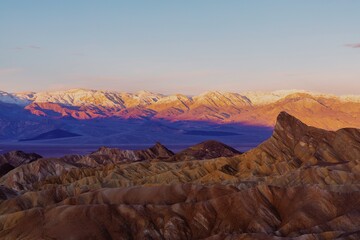 sunrise in the mountains