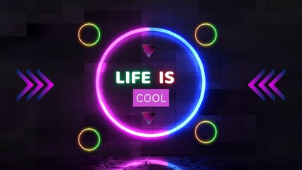 Purple and Blue Neon  Gamer  Youtube Banner 