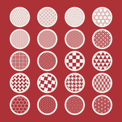 和柄シールアイコン（丸）