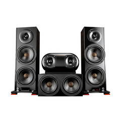 Fototapeta premium stack audio music speaker isolated