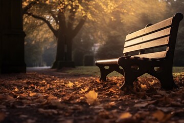 Bench in Autumn