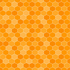 Orange honeycomb pattern. Honeycomb vector pattern. Honeycomb pattern.  Seamless geometric pattern for floor, wrapping paper, backdrop, background, gift card, decorating.