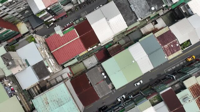 Aerial photography in Taipei city.