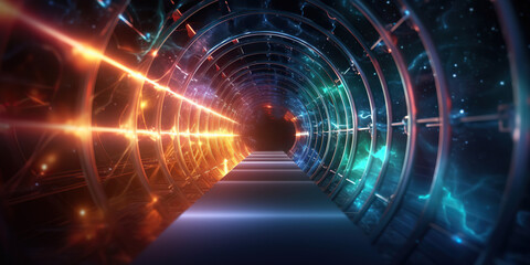 abstract tunnel illustration 