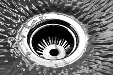 Water Spiraling in Sink