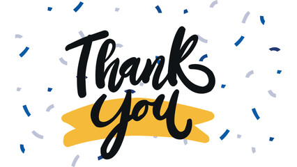 Thank you vector illustration