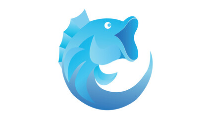 Obraz premium Shimmering Fins: A Vector Fish Illustration