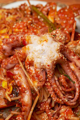 Braised Spicy Seafood and Octopus 