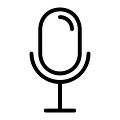 microphone line icon
