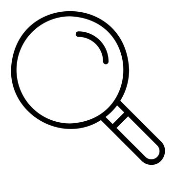 recommend clip art: magnifying glass line icon