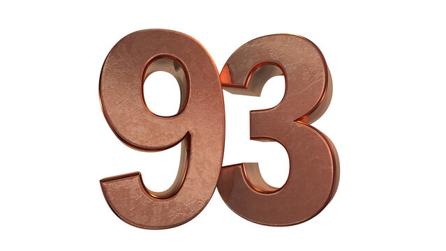 Creative platinum  3d number 93