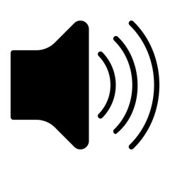 loud speaker glyph icon