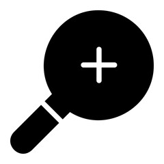 loupe glyph icon