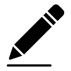 pencil glyph icon