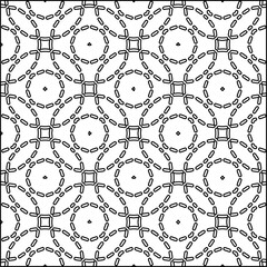 Modern stylish abstract texture. Geometric shapes from striped elements. Black and white pattern.