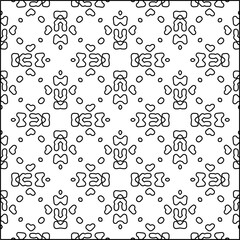 Modern stylish abstract texture. Geometric shapes from striped elements. Black and white pattern.