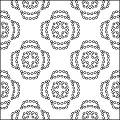  Modern stylish abstract texture. Geometric shapes from striped elements. Black and white pattern.