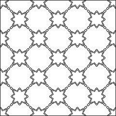 Modern stylish abstract texture. Geometric shapes from striped elements. Black and white pattern.
