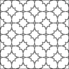 Fototapeta premium Modern stylish abstract texture. Geometric shapes from striped elements. Black and white pattern.