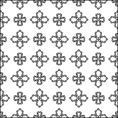  Modern stylish abstract texture. Geometric shapes from striped elements. Black and white pattern.
