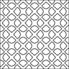  Modern stylish abstract texture. Geometric shapes from striped elements. Black and white pattern.