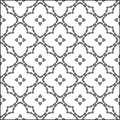  Modern stylish abstract texture. Geometric shapes from striped elements. Black and white pattern.