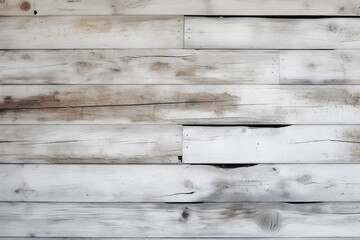 Naklejka premium White wooden background, wood texture. Peeling paint on an old wooden floor.