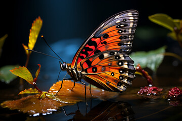 Fototapeta na wymiar butterfly macrophotography