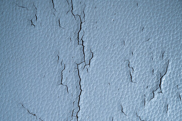 Texture of leatherette with cracks. - 618029004
