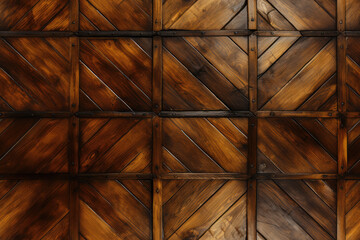 Generative AI - Seamless Medieval Intarsia Parquet Floor