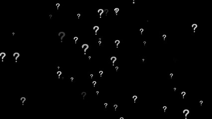 Question mark fire effect particle element on the green screen background concept what when where why and how to - Powered by Adobe