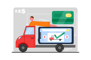 Application for ordering shopping delivery. Shopping online. Payment for transportation services by phone. Electronic wallet for quick and cashless payment