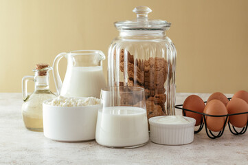ingredients for making cottage cheese cookies