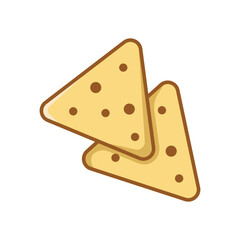 tortilla chips icon vector design template in white background