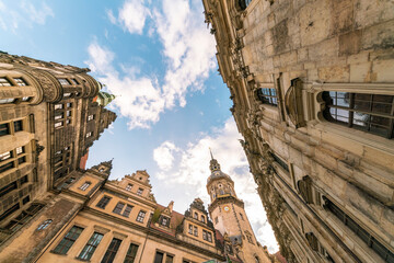 Dresden castle and cathedral Sanctissimae Trinitatis, Dresden, Germany