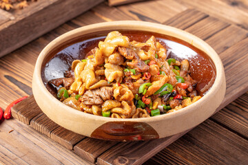 Home cooking in Hunan, China, special Chinese food, indoor shot, close-up, Hunan food